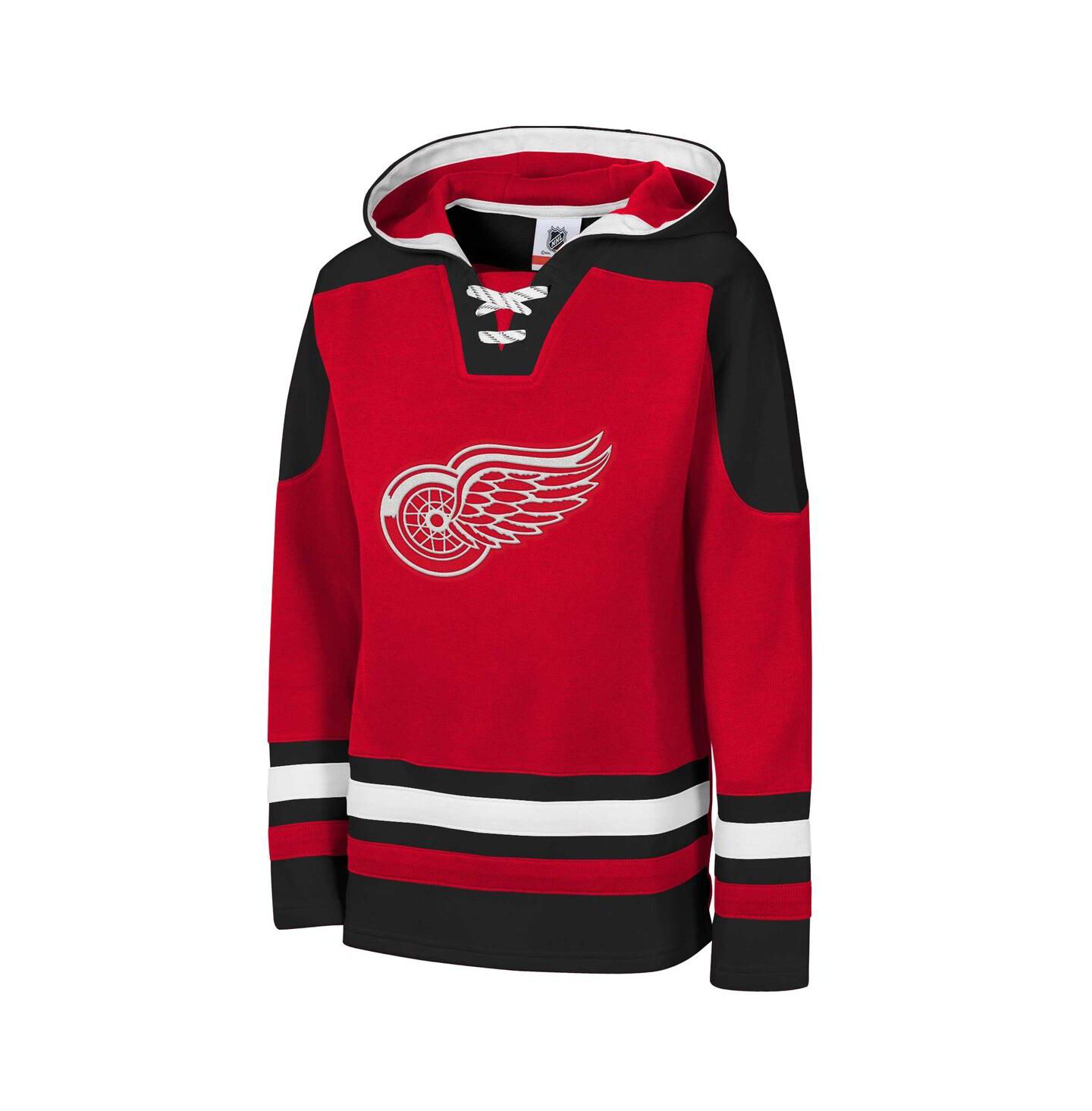 Детское худи Outerstuff Red Detroit Red Wings Must Have Home V-Neck Pullover — фото 2