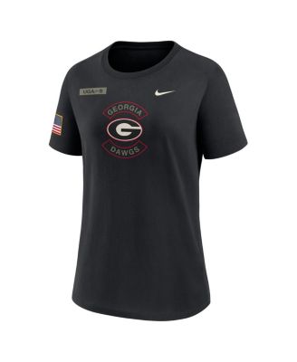 Women's Black Georgia Bulldogs 2025 Military Appreciation Dri-FIT T-Shirt