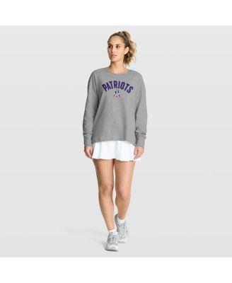 Women's Heather Gray New England Patriots Hometown Legacy Long Sleeve T-Shirt