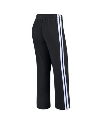 Women's Black New York Giants Color-Block Straight Leg Pants