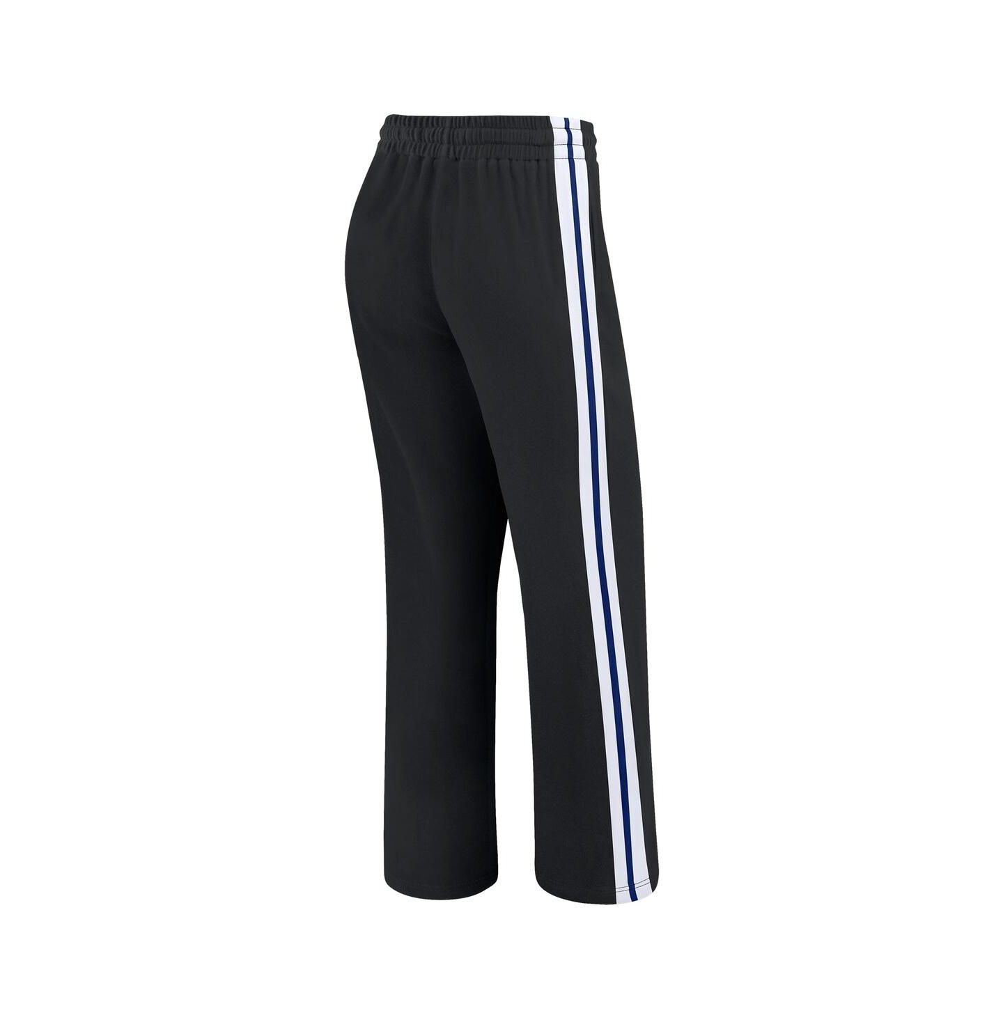 Женские брюки WEAR by Erin Andrews Black New York Giants Color-Block Straight Leg — фото 3