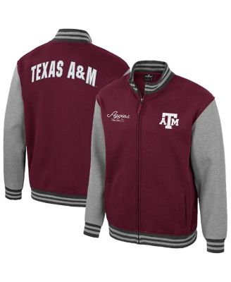 Colosseum - Men's Maroon Texas A&M Aggies Ambi-Turner Full-Zip Varsity Jacket