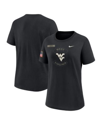 Nike - Women's Black West Virginia Mountaineers 2025 Military Appreciation Dri-FIT T-Shirt