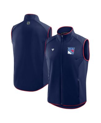Fanatics - Men's Navy New York Rangers Authentic Pro Rink Full-Zip Vest