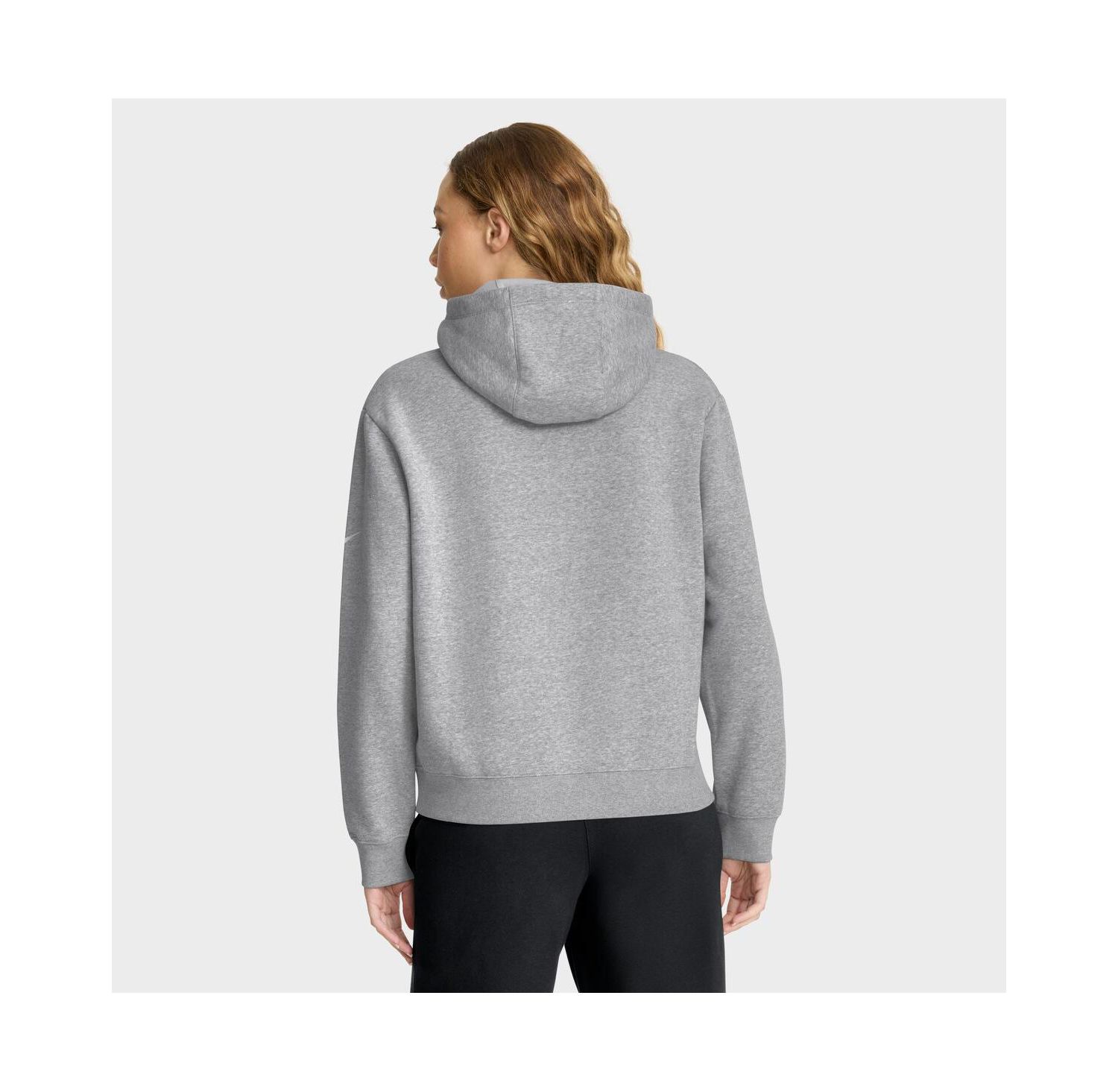 Women's Heather Gray New England Patriots Club Fleece Pullover Hoodie