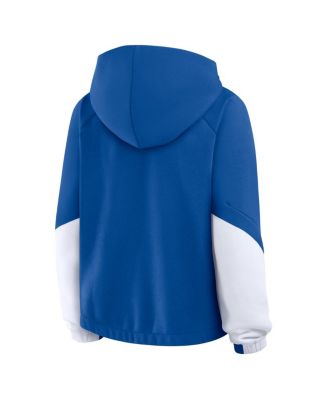 Women's Royal Los Angeles Dodgers Oversized Time to Win Pullover Hoodie