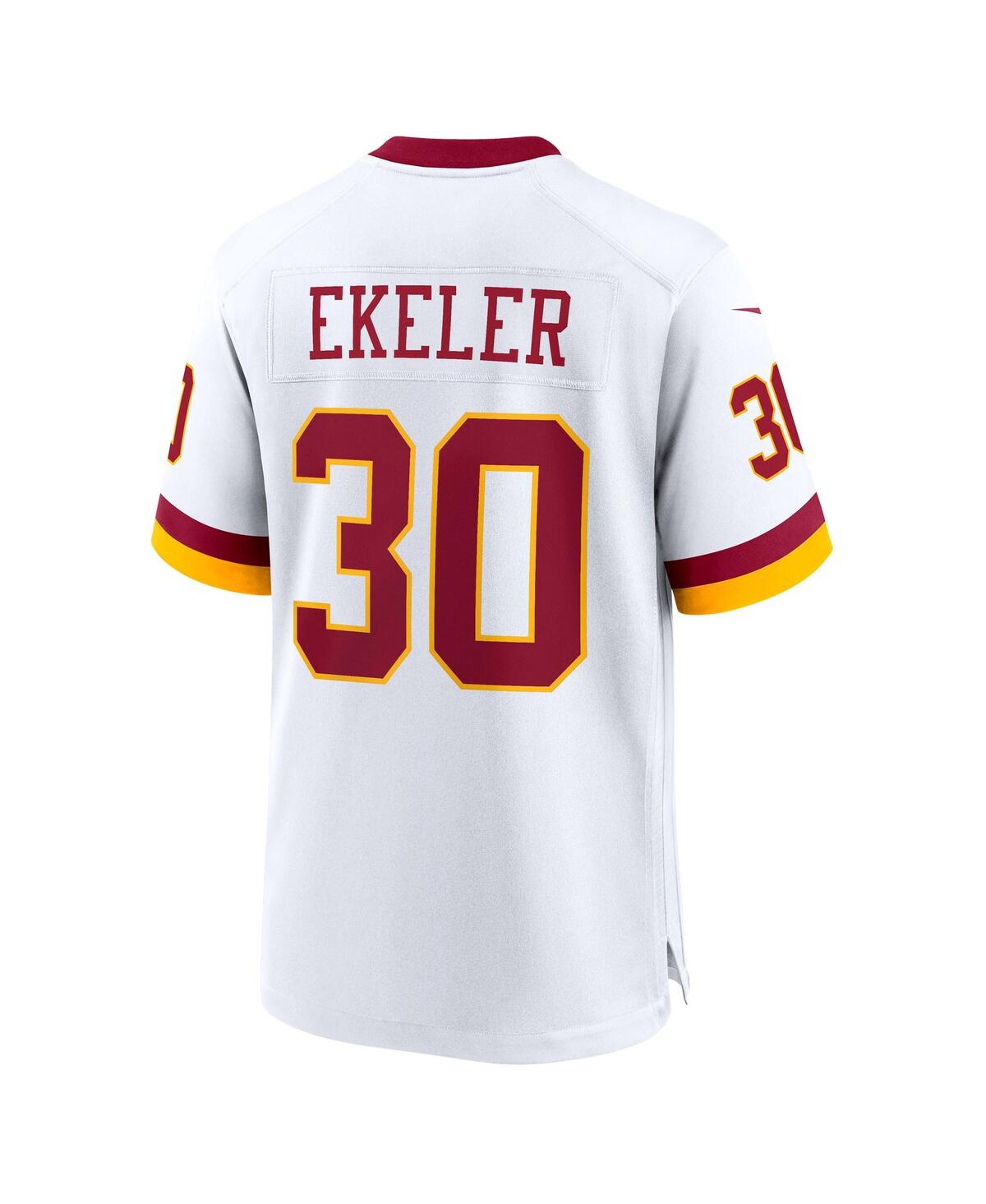 Nike Men's Austin Ekeler White Washington Commanders Game Super Bowl Era Jersey