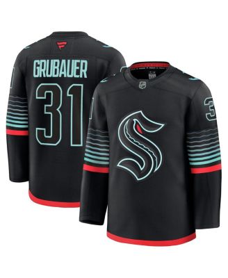 Fanatics - Men's Philipp Grubauer Black Seattle Kraken Alternate Premium Player Jersey