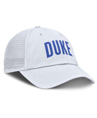 Men's White Duke Blue Devils Club Campus Trucker Adjustable Hat