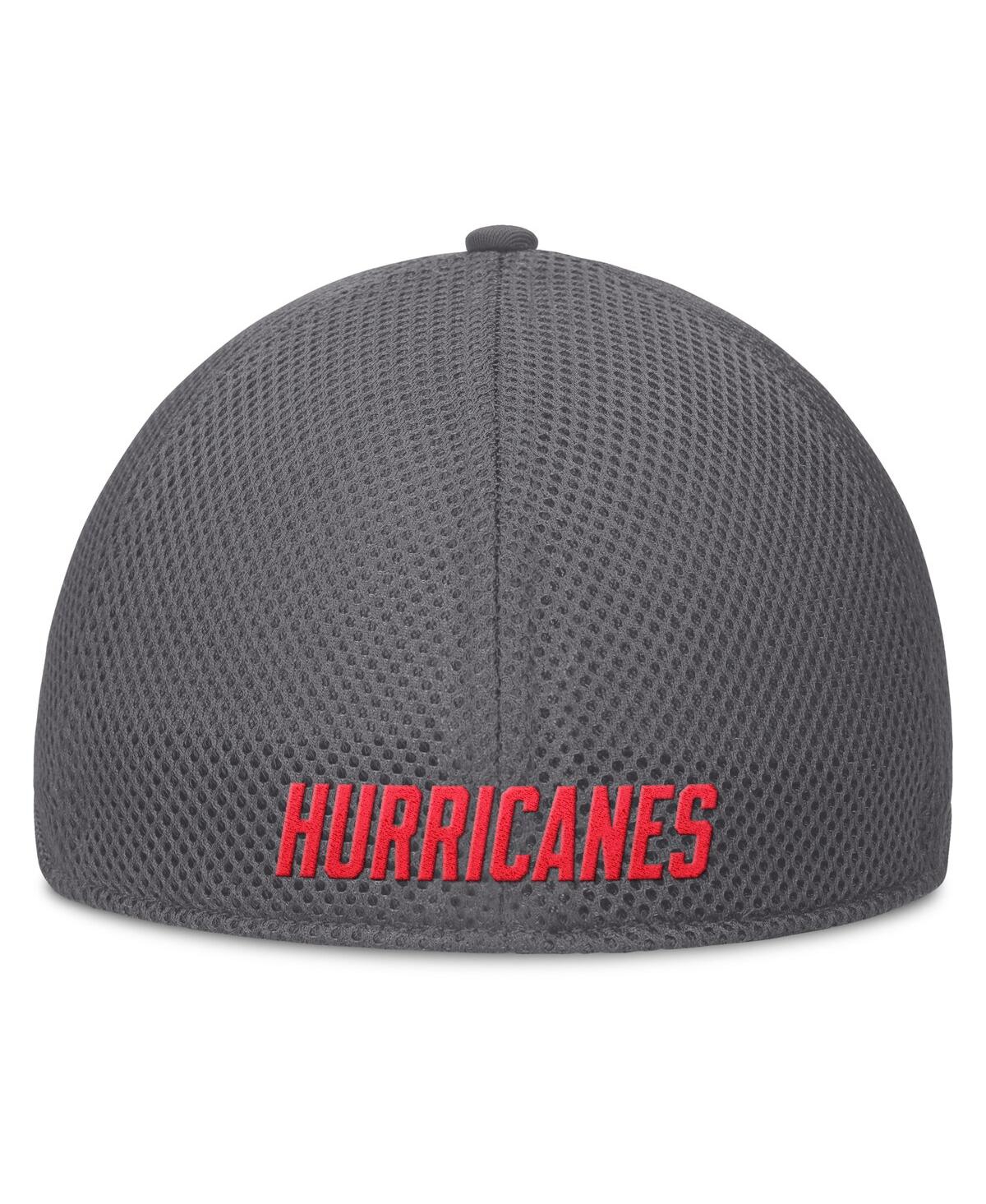 Fanatics Men's Gray Carolina Hurricanes Clincher Team Stripes Flex Hat