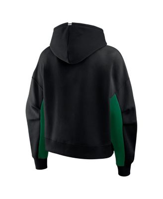 Women's Black Dallas Stars Back Check Boxy Hoodie