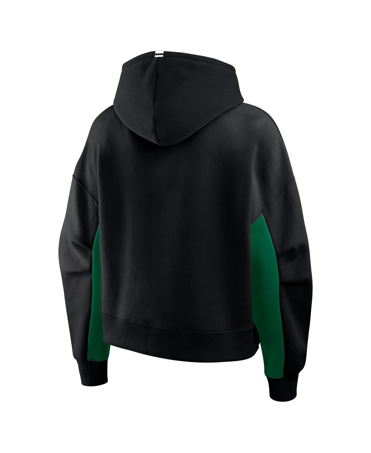 Fanatics Women's Black Dallas Stars Back Check Boxy Hoodie