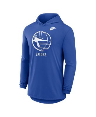 Men's Royal Florida Gators Legacy Tri-Blend Dri-FIT Long Sleeve Hoodie T-Shirt