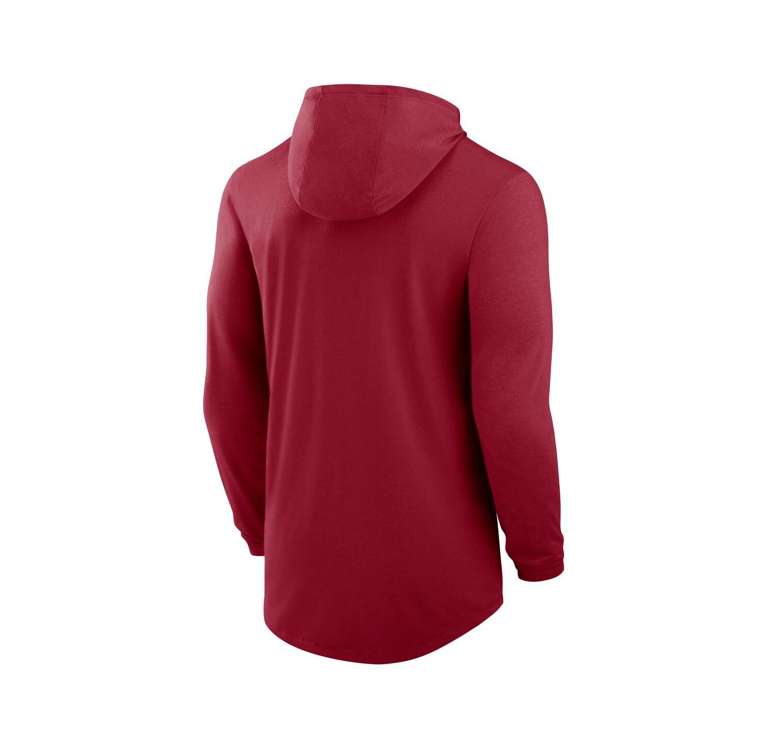 Men's Crimson Alabama Crimson Tide Legacy Tri-Blend Dri-FIT Long Sleeve Hoodie T-Shirt