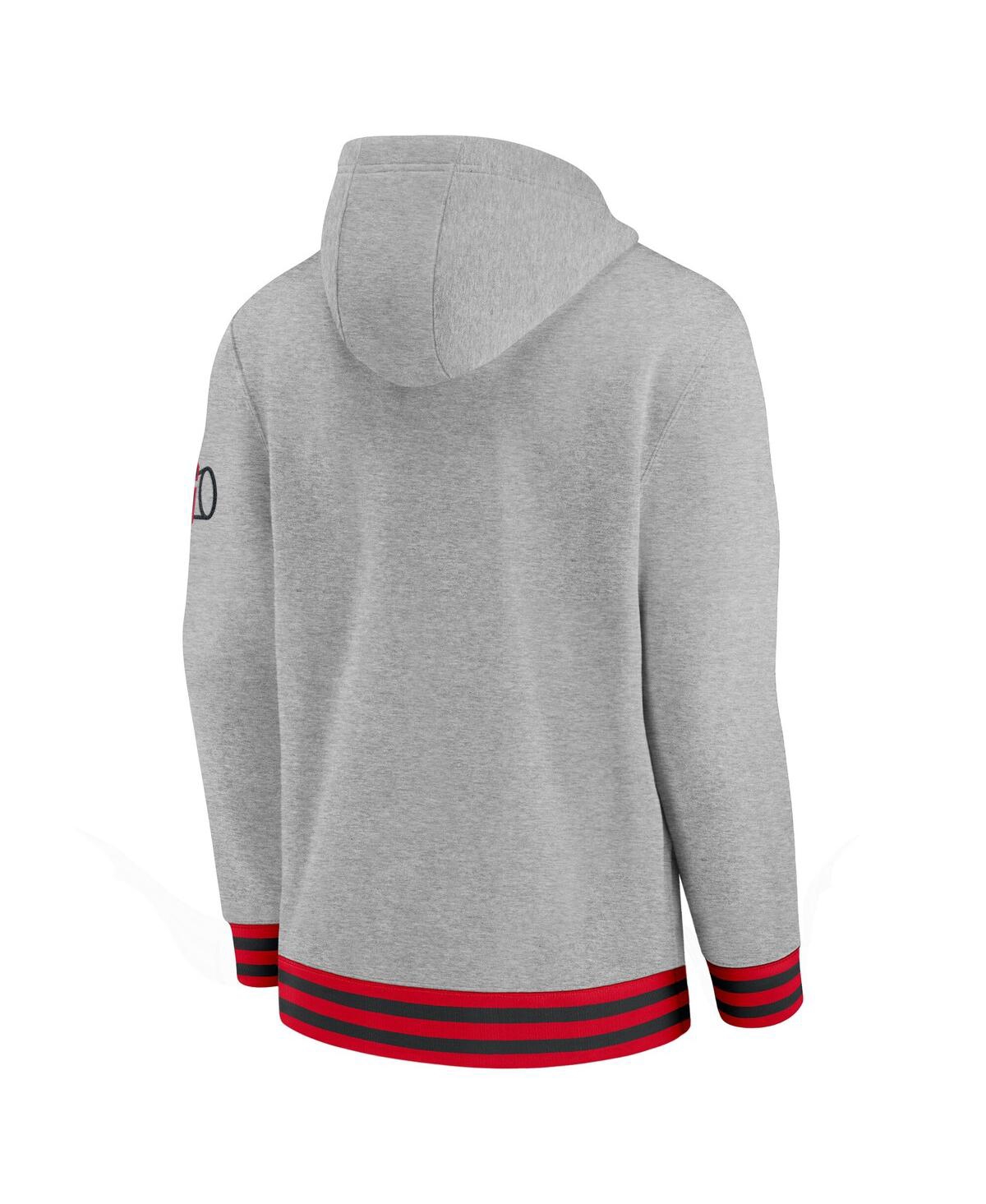 Nike Men's Heather Gray Georgia Bulldogs Legacy Retro Pullover Hoodie