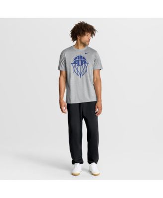 Men's Gray Duke Blue Devils Basketball Icon Legend T-Shirt