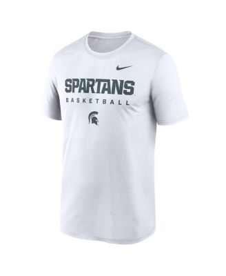 Men's White Michigan State Spartans 2025 Courtside Basketball Legend Dri-FIT T-Shirt