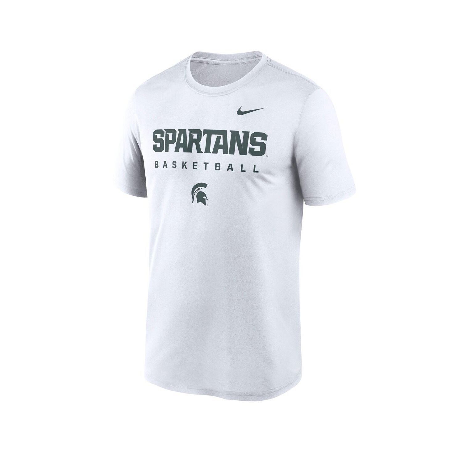 Men's White Michigan State Spartans 2025 Courtside Basketball Legend Dri-FIT T-Shirt