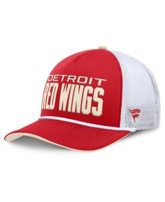 Men's Red Detroit Red Wings Centennial Foam Front Adjustable Trucker Hat