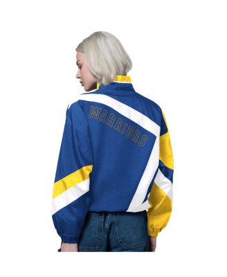 Women's Royal/Gold Golden State Warriors 1st Quarter Full-Zip Jacket