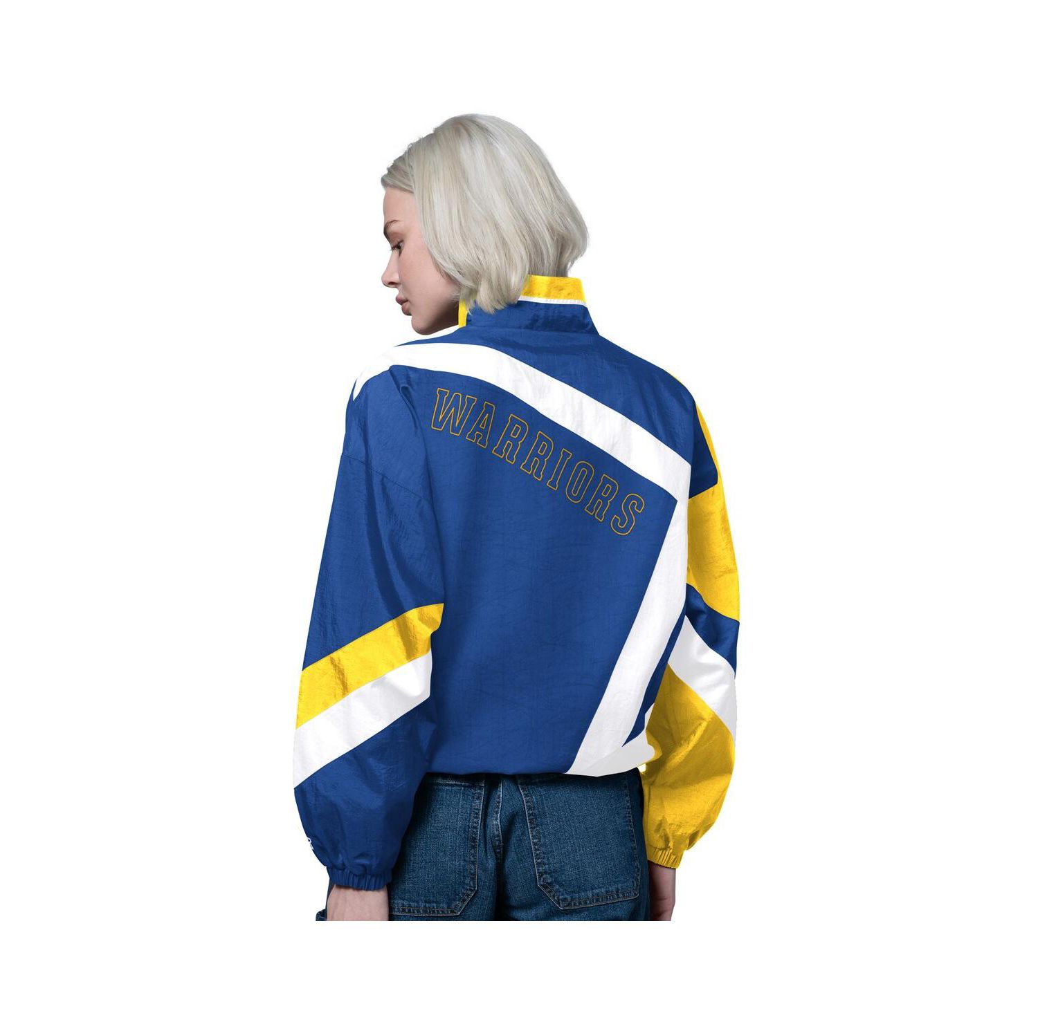 Women's Royal/Gold Golden State Warriors 1st Quarter Full-Zip Jacket