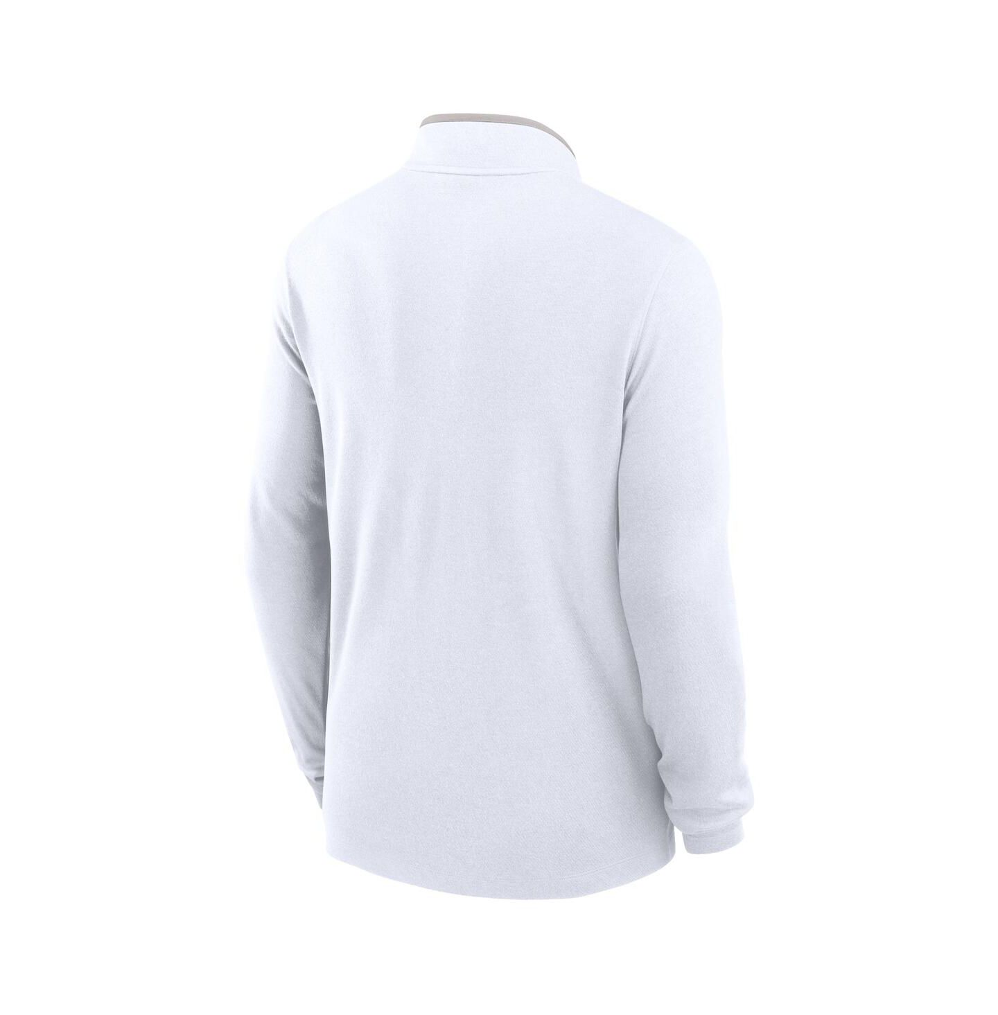 Мужской свитшот Nike White Ohio State Buckeyes Courtside Victory Dri-FIT Half-Zip Pullover — фото 3
