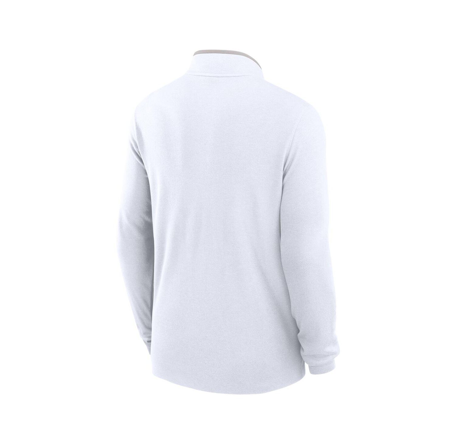 Men's White Ohio State Buckeyes Courtside Victory Dri-FIT Half-Zip Pullover Sweatshirt