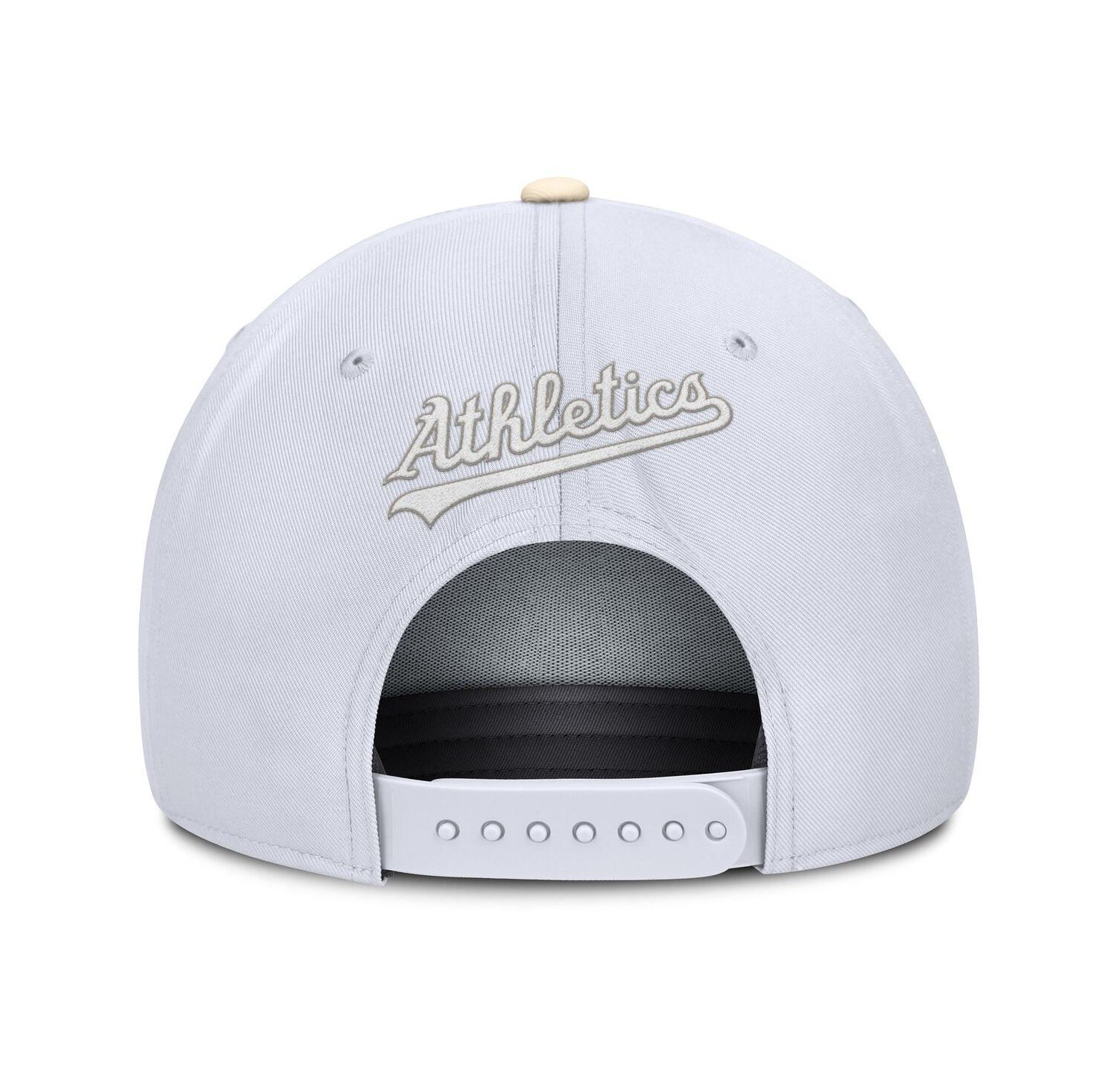 Men's White/Cream Athletics Pro Performance Snapback Hat
