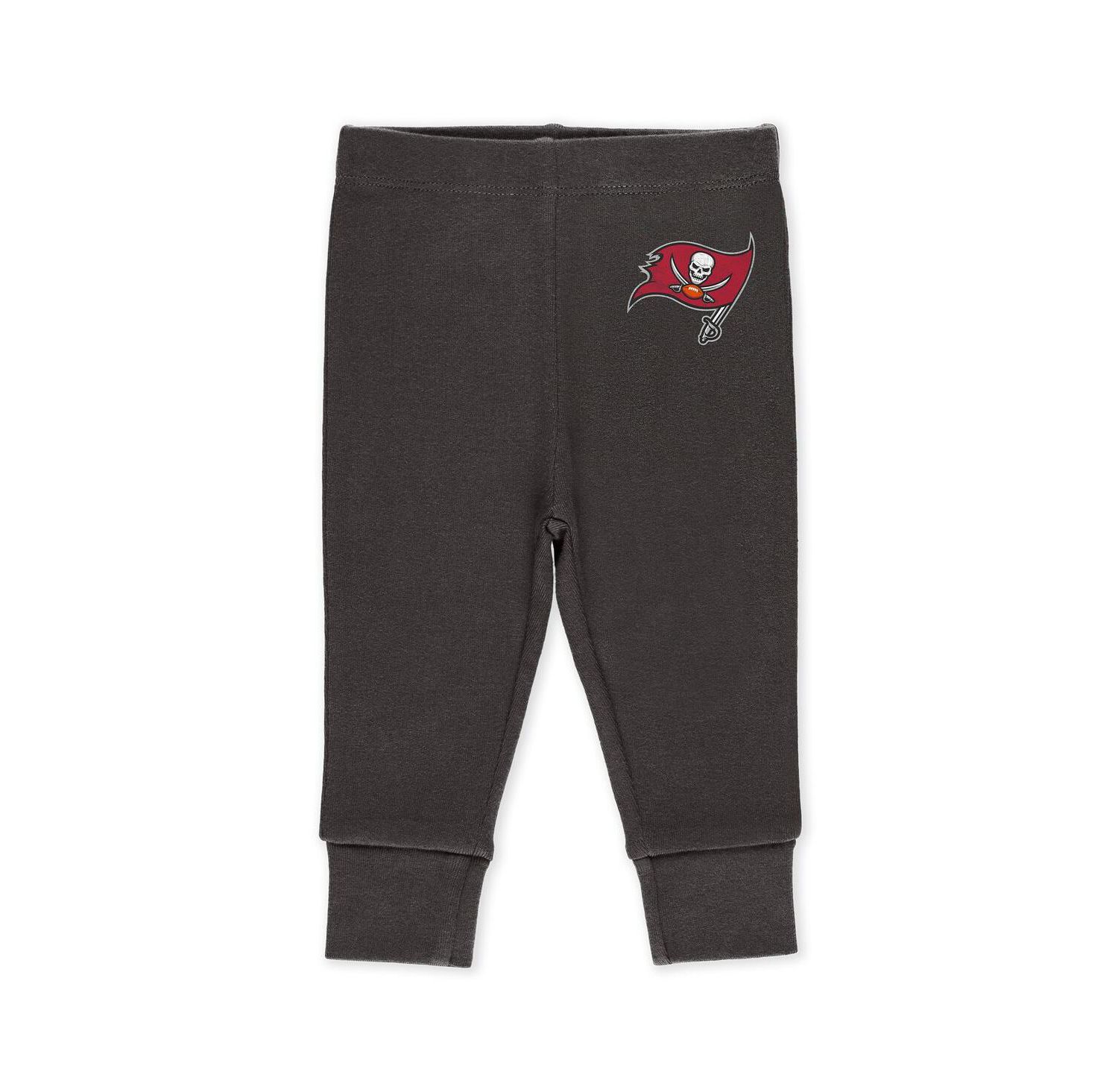 Baby Boys and Girls Newborn 3-Piece Tampa Bay Buccaneers Turn Me Around Bodysuits and Pant Set