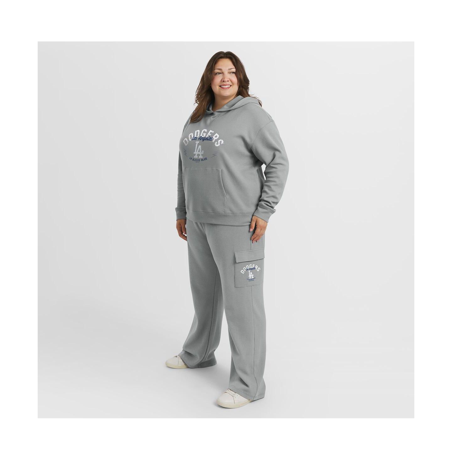 Женский комплект Wear by Erin Andrews Los Angeles Dodgers: худи и брюки, большой размер — фото 2