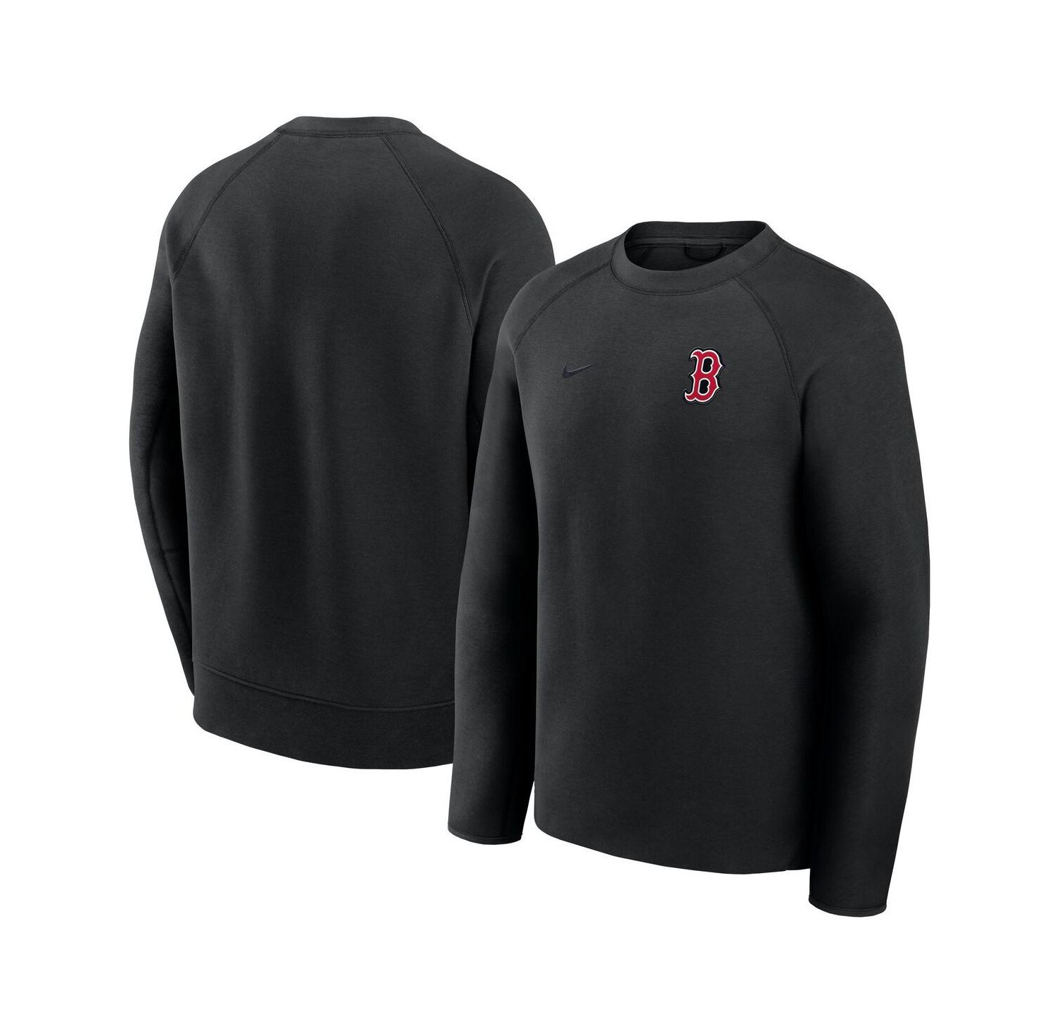 Men's Black Boston Red Sox Tech Fleece Raglan Sweatshirt