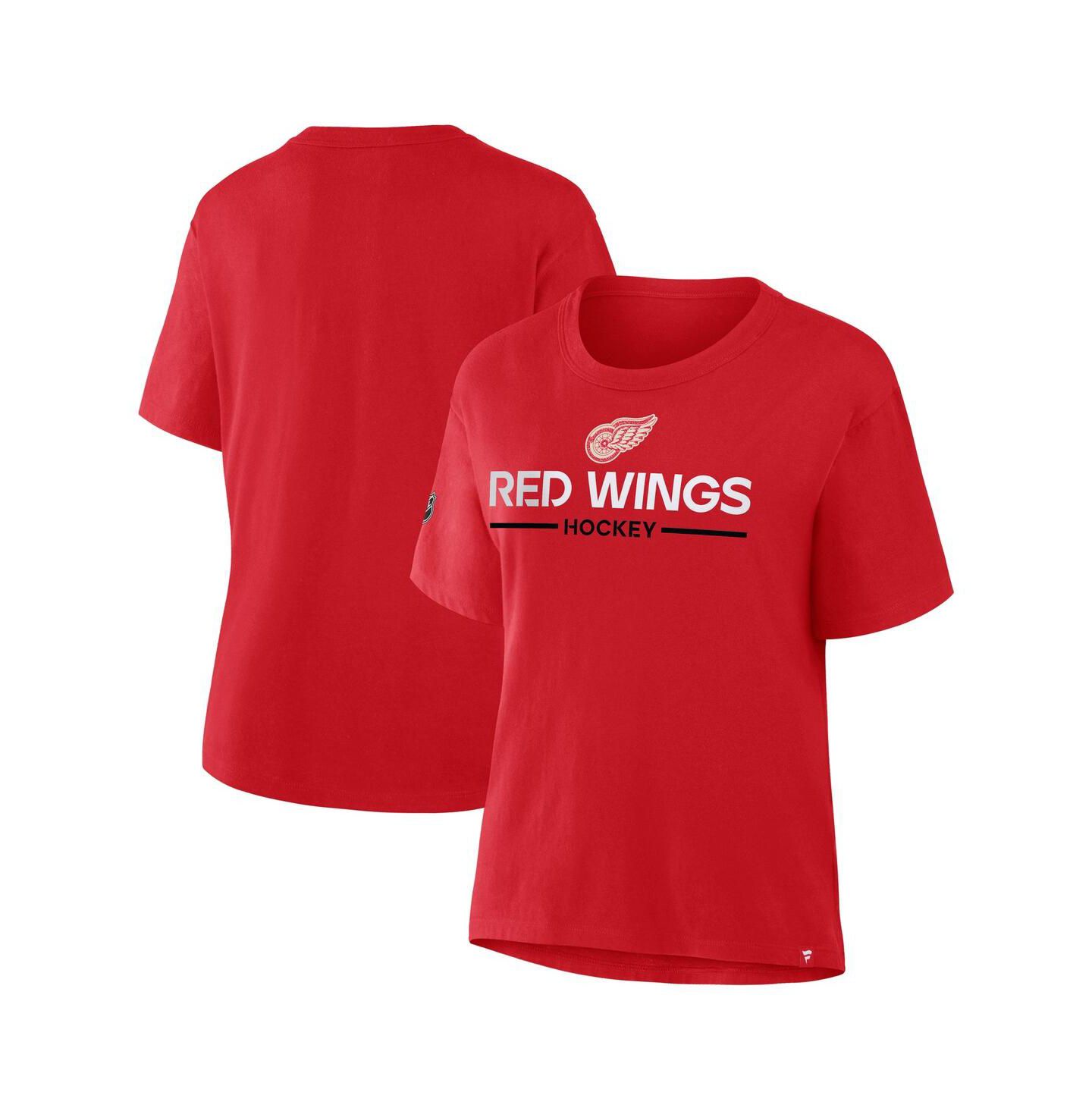 Женская футболка Fanatics Red Detroit Red Wings Centennial — фото 1
