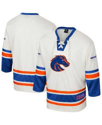 Colosseum - Men's Cream Boise State Broncos Puck Proud Fashion Hockey Jersey