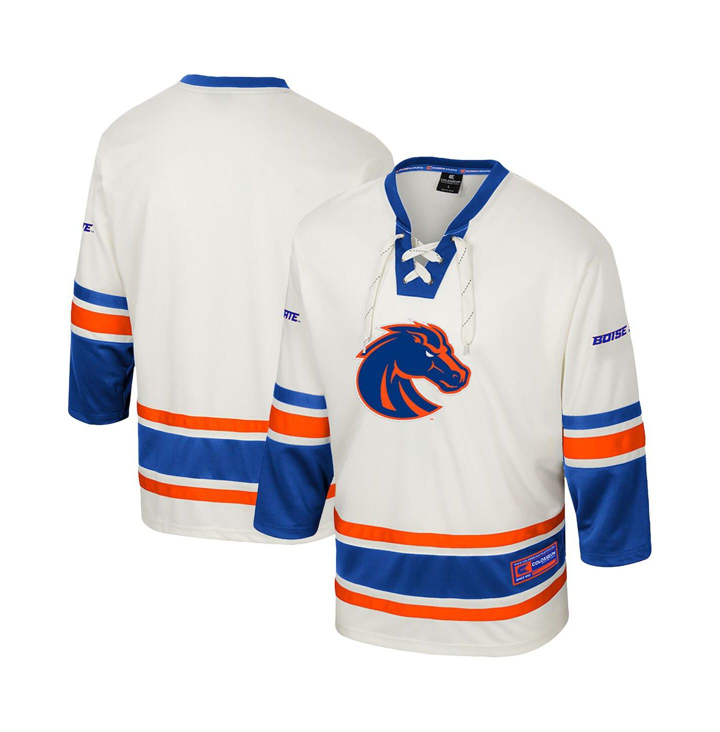 Мужской топ Colosseum Cream Boise State Broncos Puck Proud Fashion Hockey Jersey — фото 1