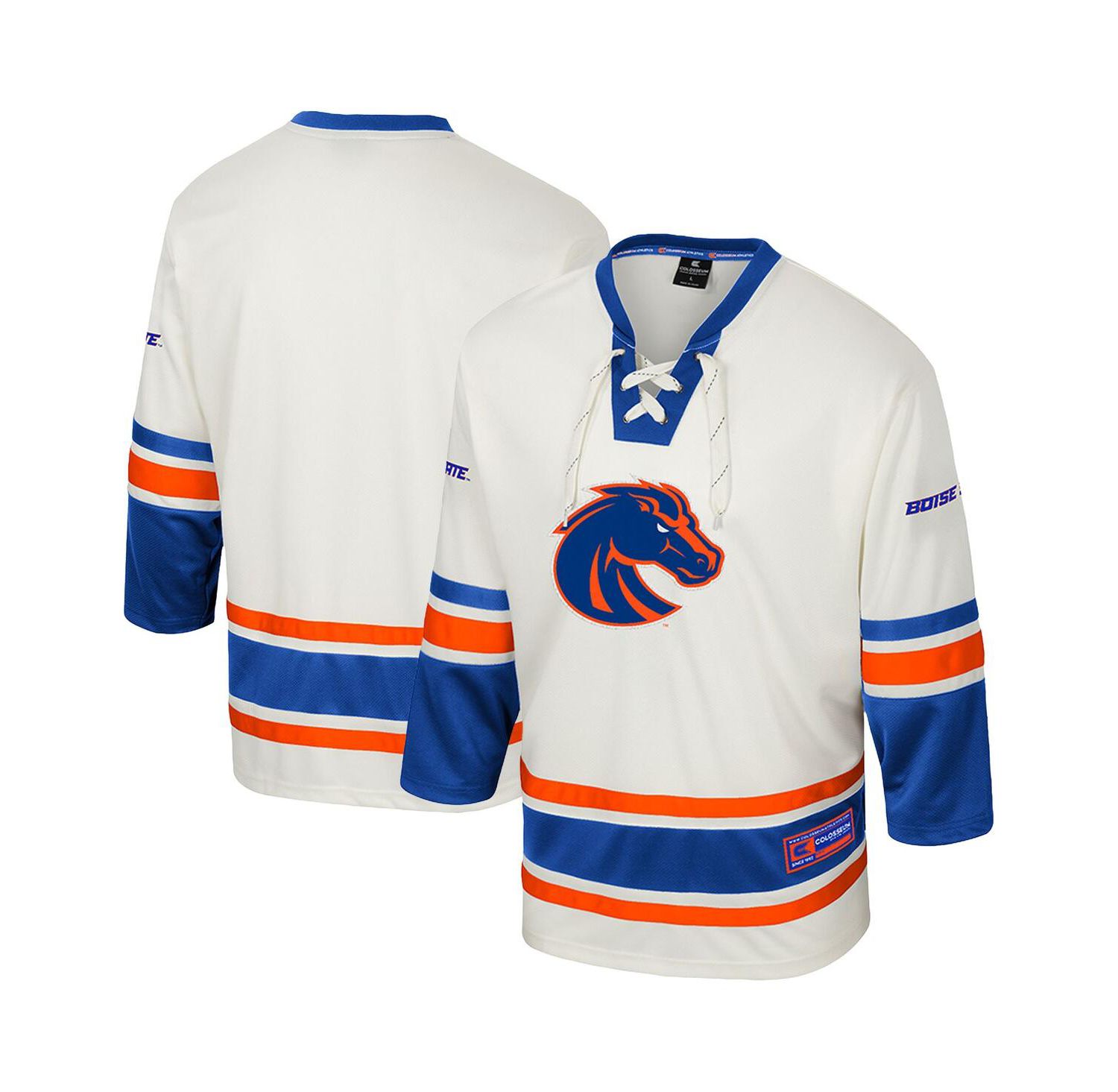 Men's Cream Boise State Broncos Puck Proud Fashion Hockey Jersey