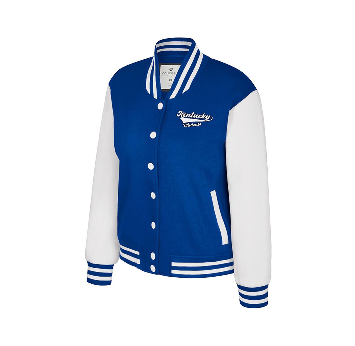 Women's Royal Kentucky Wildcats French Baguette Full Snap Fleece Jacket