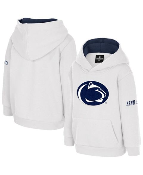 Худи Colosseum White Penn State Nittany Lions Big Logo Volume Fleece Pullover для мальчиков-малышей