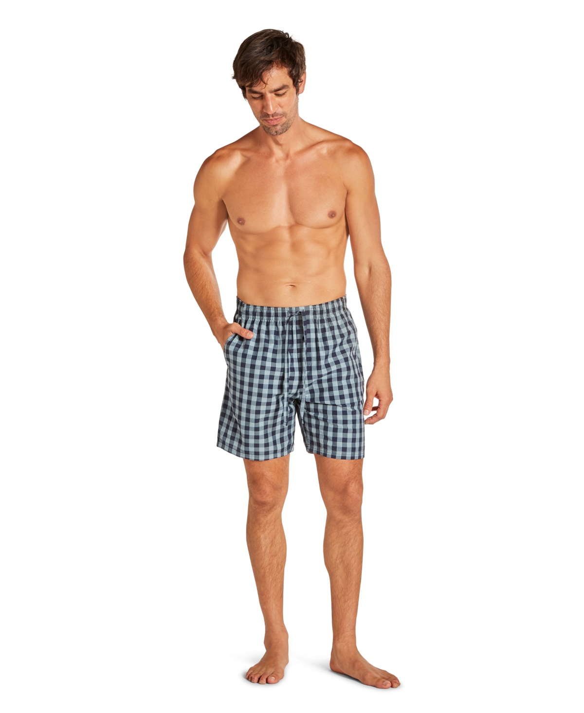 Tahari Men's Woven Pajama Shorts In Blue