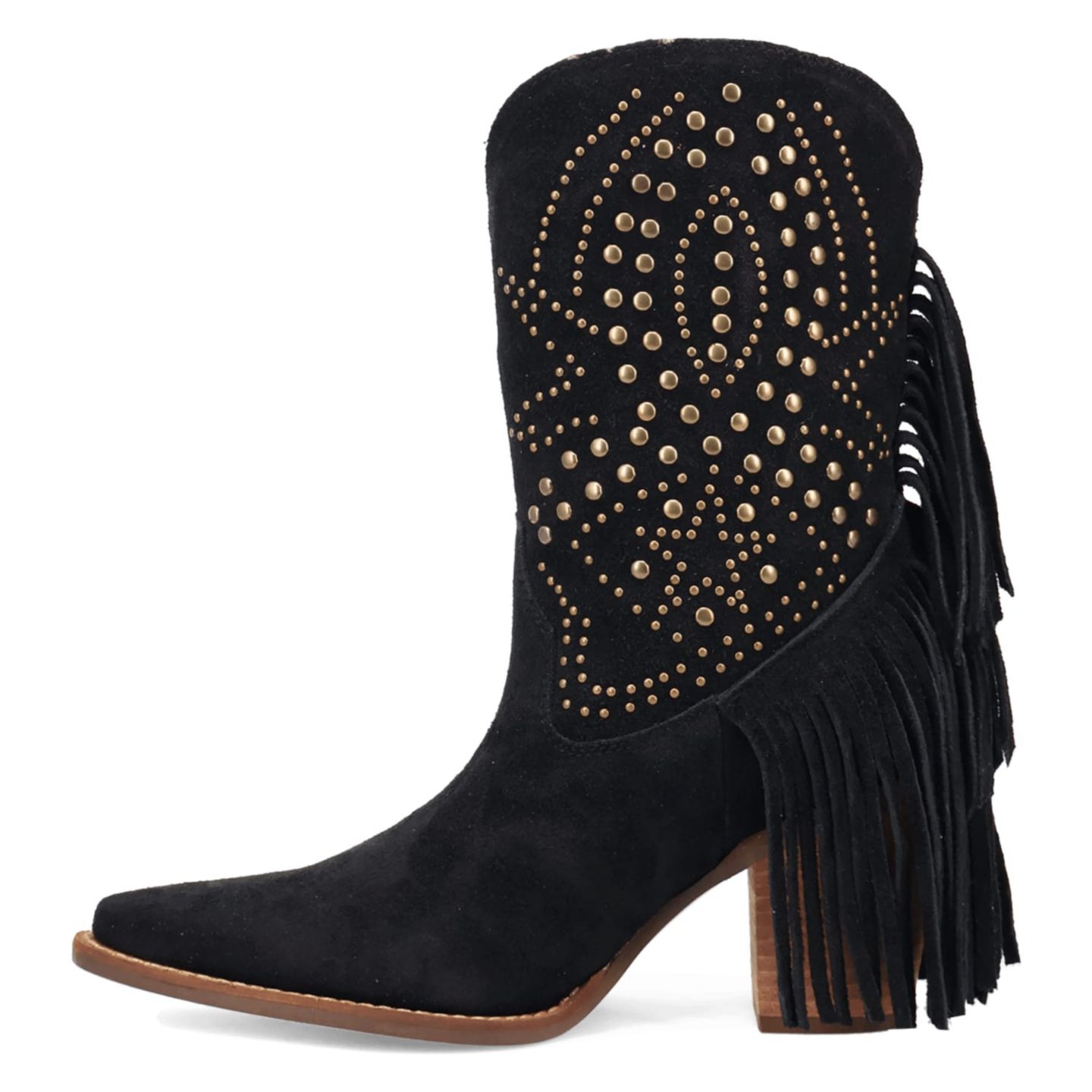 Dingo Women's Star Power Suede Leather Bootie, цвет: Чёрный — фото 7