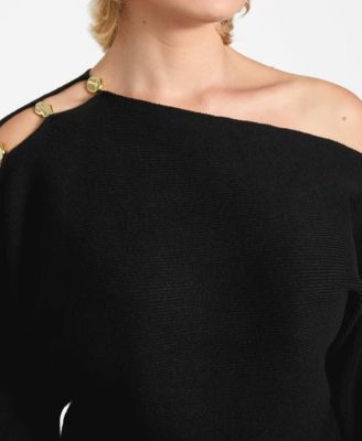 Women's Jamia Long-Sleeve Off-The-Shoulder Sweater