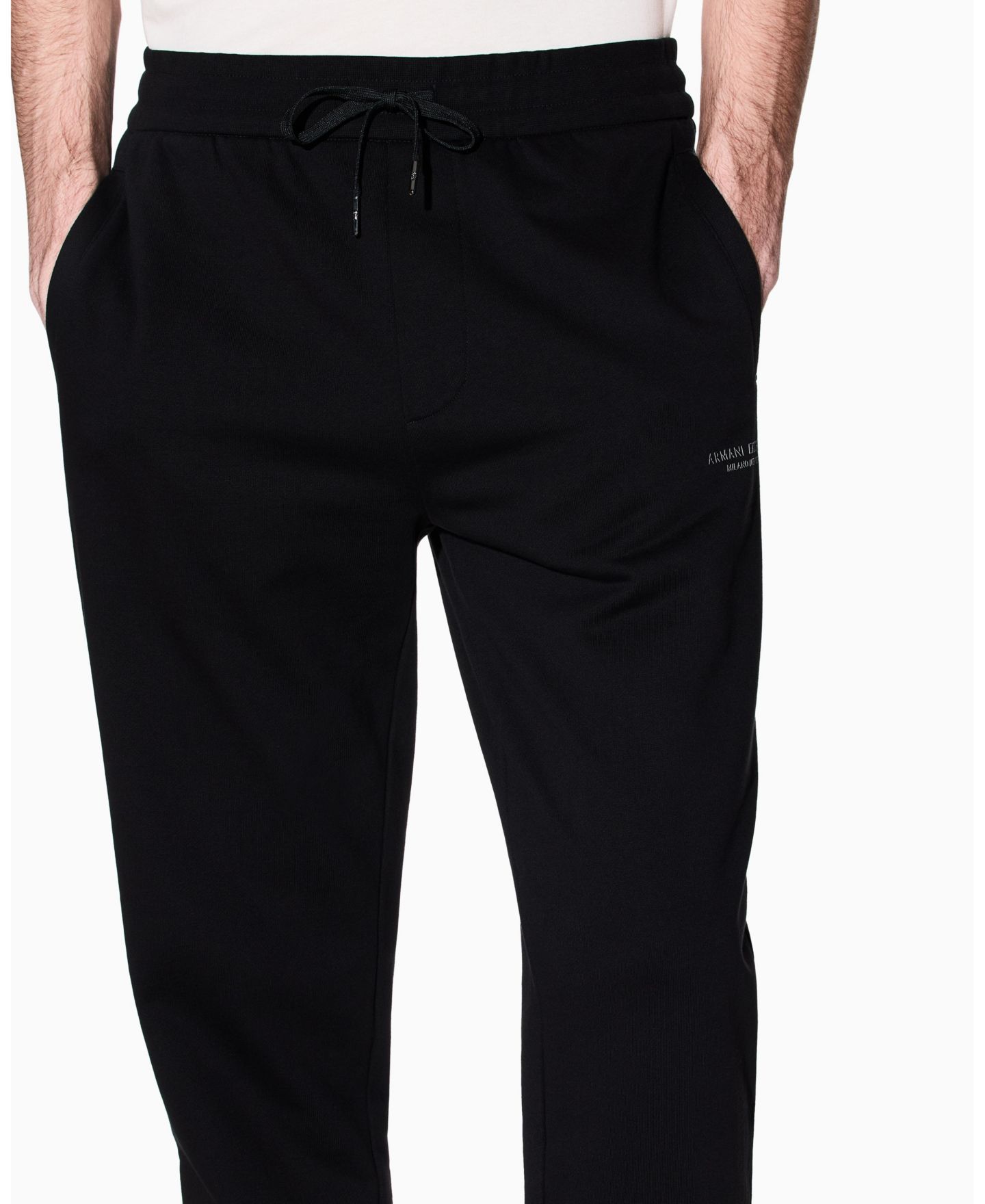 Мужские брюки A|X Armani Exchange Milan NY Fleece, цвет: Чёрный — фото 4