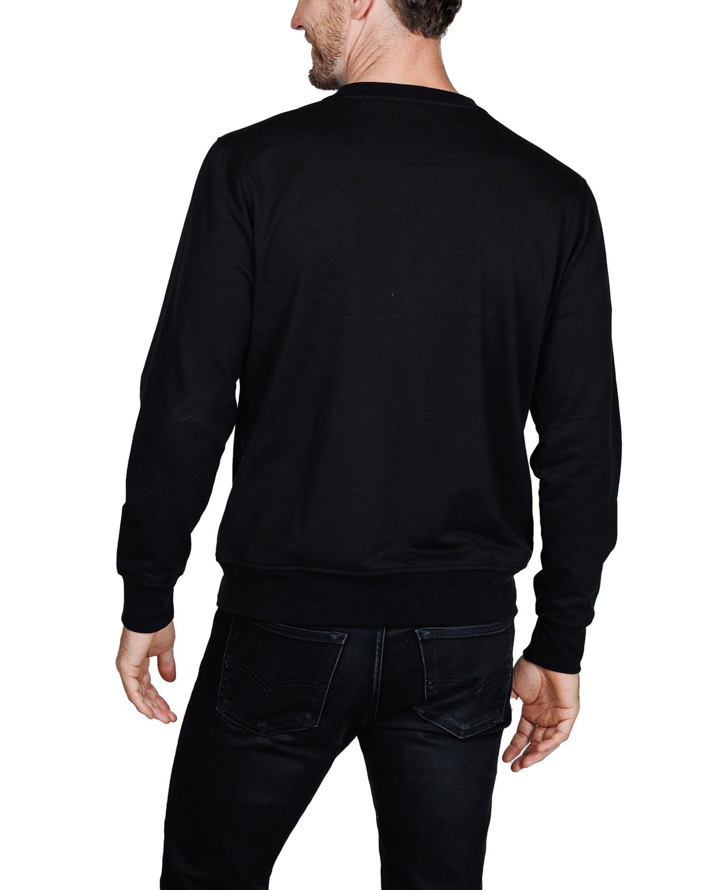 Мужской свитшот Tailorbyrd Fleece Crewneck, цвет: Чёрный — фото 3