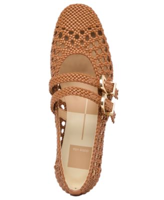 Women's Baylee Woven Double Strap Mary Jane Flats
