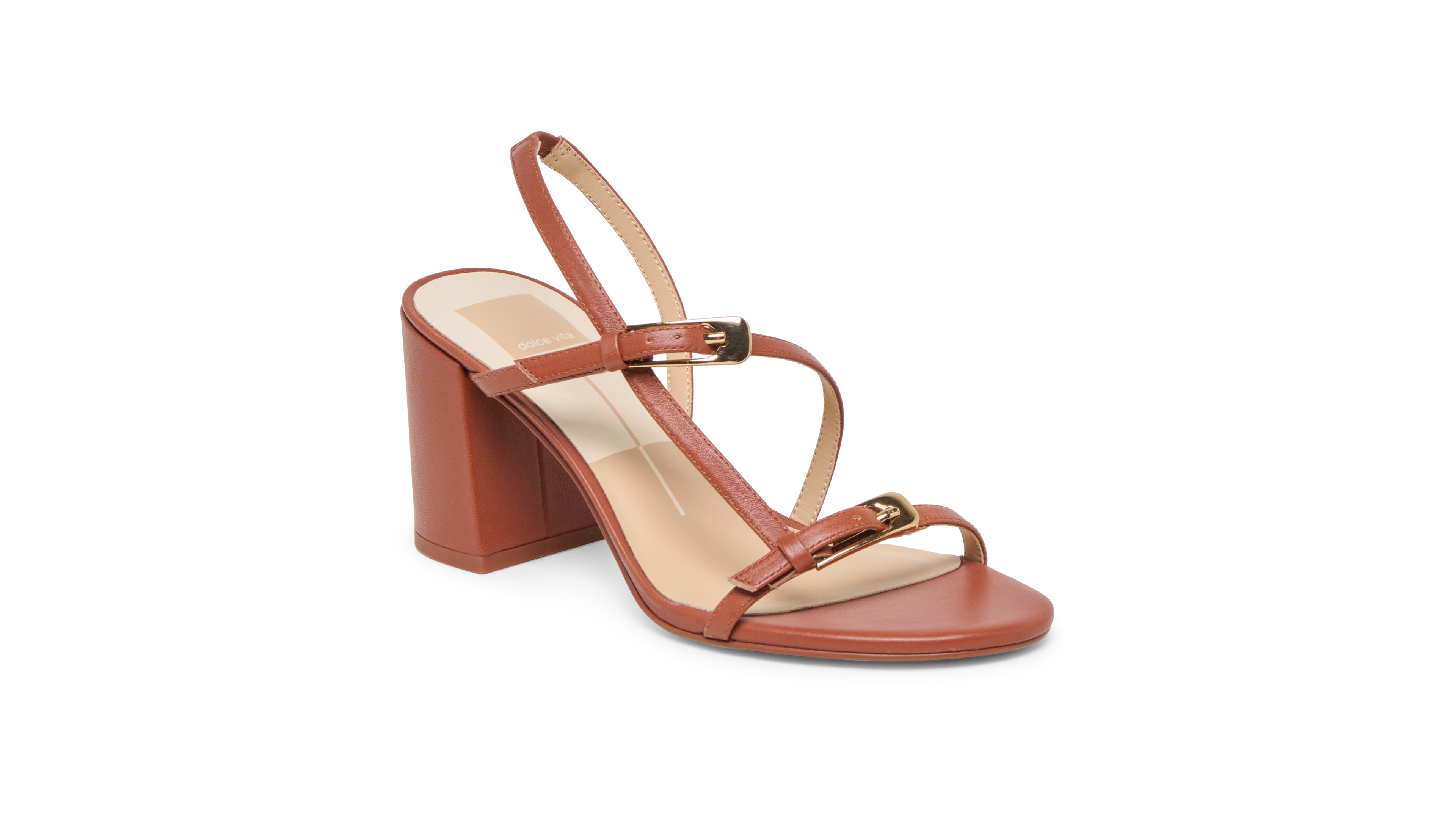 Dolce Vita Women's Faye Strappy Buckle Block Heel Dress Sandals