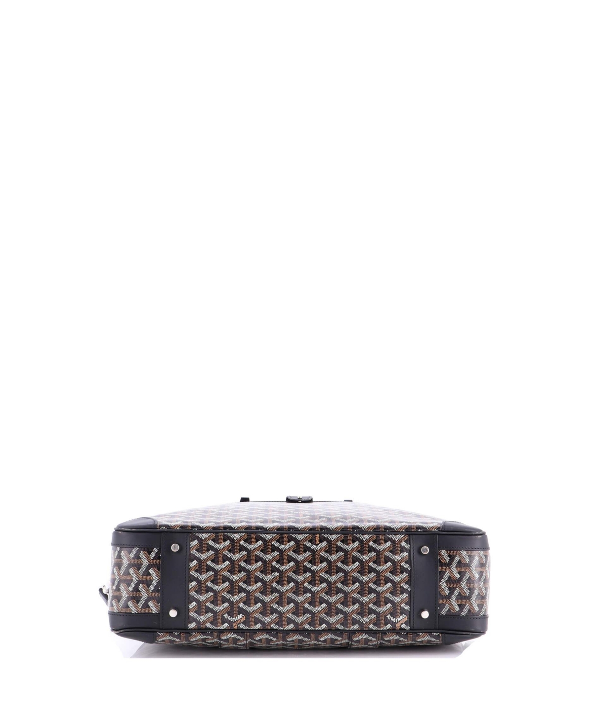 Pre-Owned Goyard Mm Ambassade Briefcase Coated Canvas