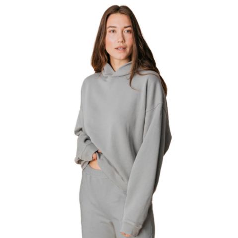 Женское худи Ocio Organic Cotton Teddy Oversized, цвет: Пепельный