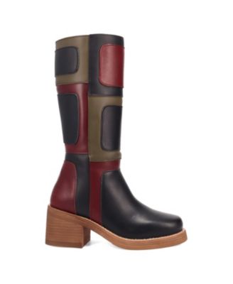 Women's Patches Leather Boot