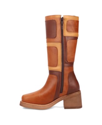 Women's Patches Leather Boot