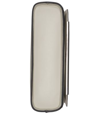 Alia Croc Magnetic Snap Shoulder Bag