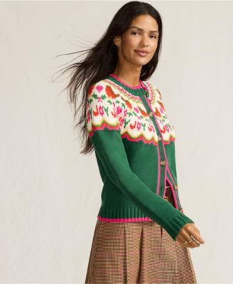 Women's Lofty Fair Isle Cardigan Sweater